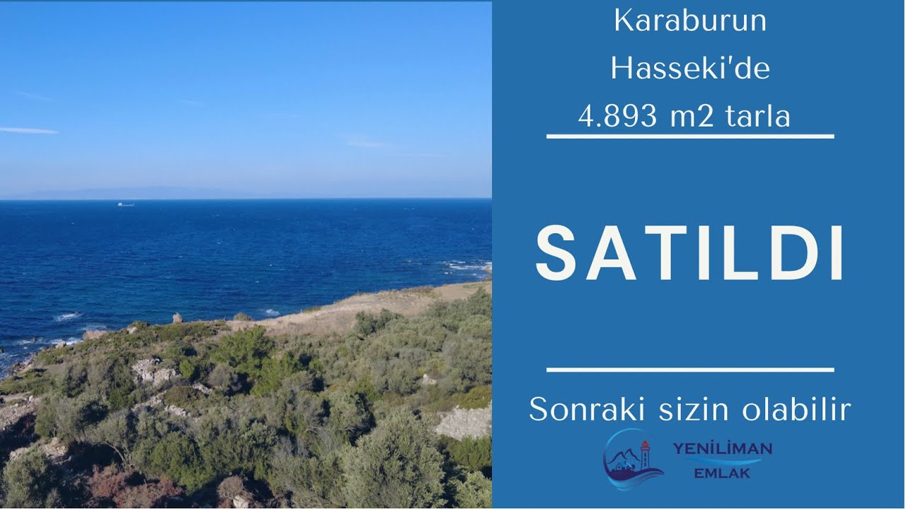 KARABURUN HASSEKİ’DE DENİZE 170 METRE SATILIK TARLA
