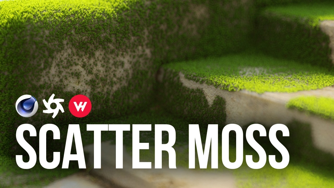 Scattering Moss in Cinema 4D & Octane Render  | VFXHUT