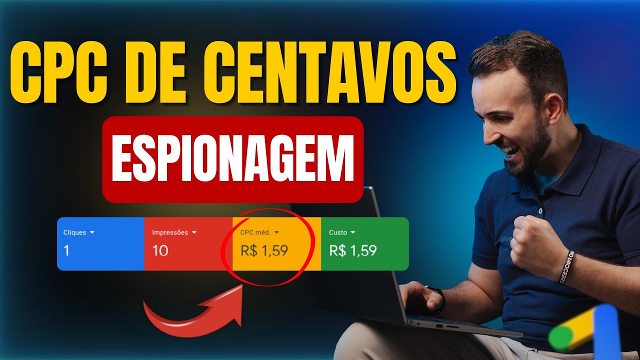 Pague CPC de CENTAVOS no Google Ads (Espionagem na Gringa)