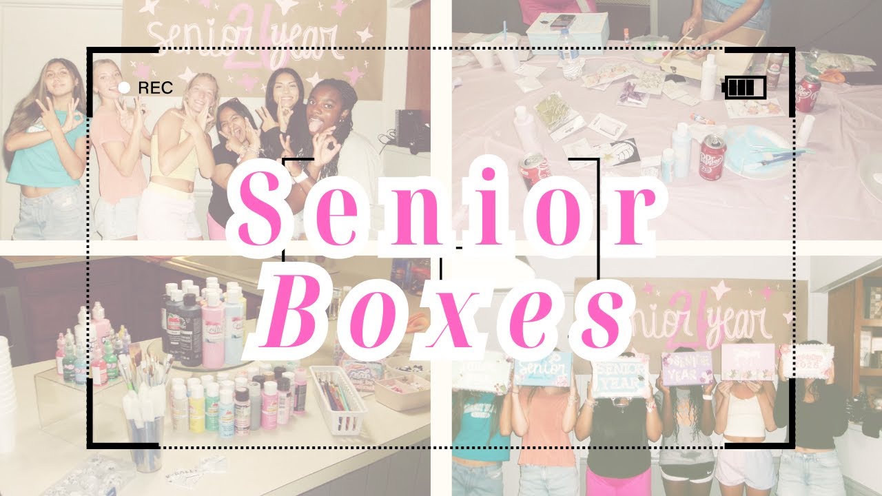 2026 Senior Memory Boxes 🩷 | DIY Keepsake Vlog!