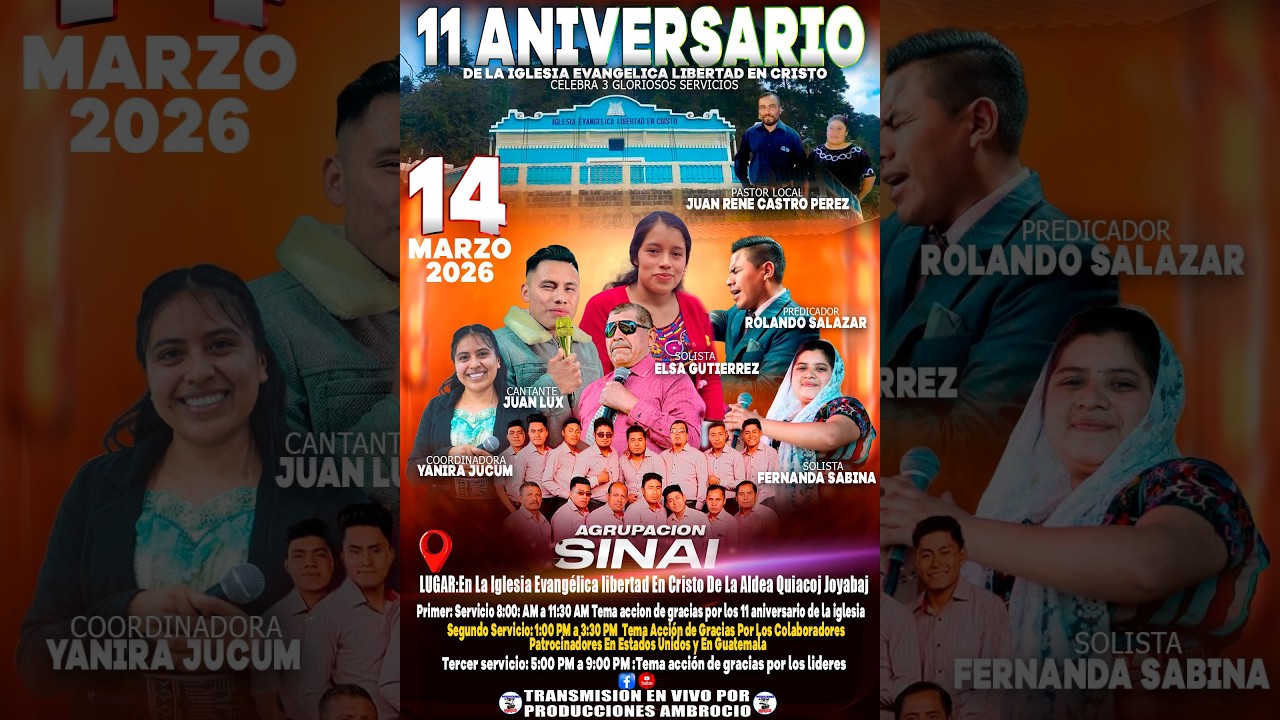 #DESDE_QUIACOJ_JOYABAJ #3ER_SERVICIO GRAN CLAUSURA EN LA IGLESIA EVANGELICA LIVERTAD EN CRISTO