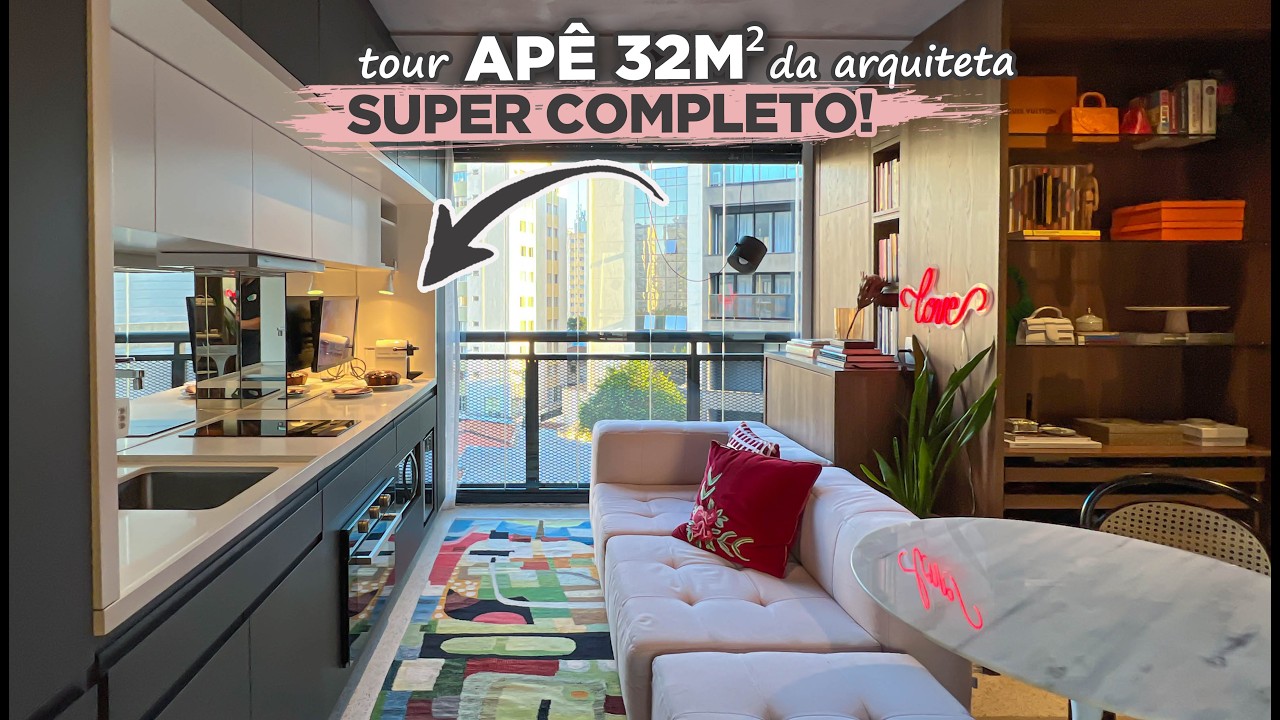 TOUR AP&Ecirc; PEQUENO e MODERNO com SOLU&Ccedil;&Otilde;ES INCR&Iacute;VEIS para OTIMIZAR ESPA&Ccedil;O | Gaby Garciia