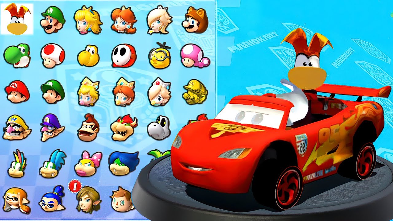 Mario Kart 8 - Rayman Driver Lightning McQueen in Shell Cup | The Top Racing Game on Nintendo Switch