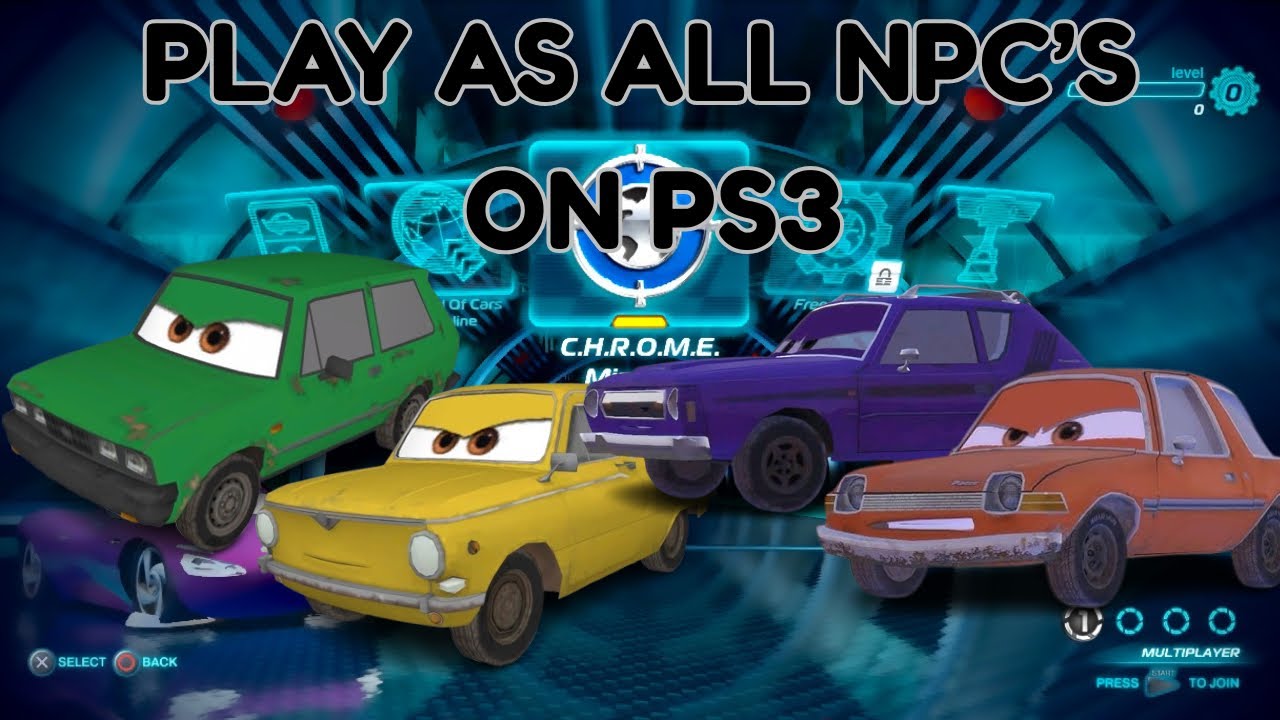 Play as any NPC in Cars 2 The Video Game! - PS3 Mod
