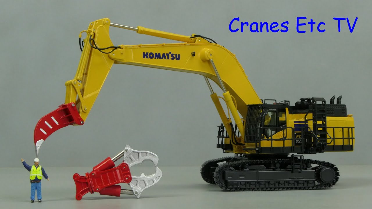 NZG Komatsu PC 1250-11 Demolition Excavator by Cranes Etc TV