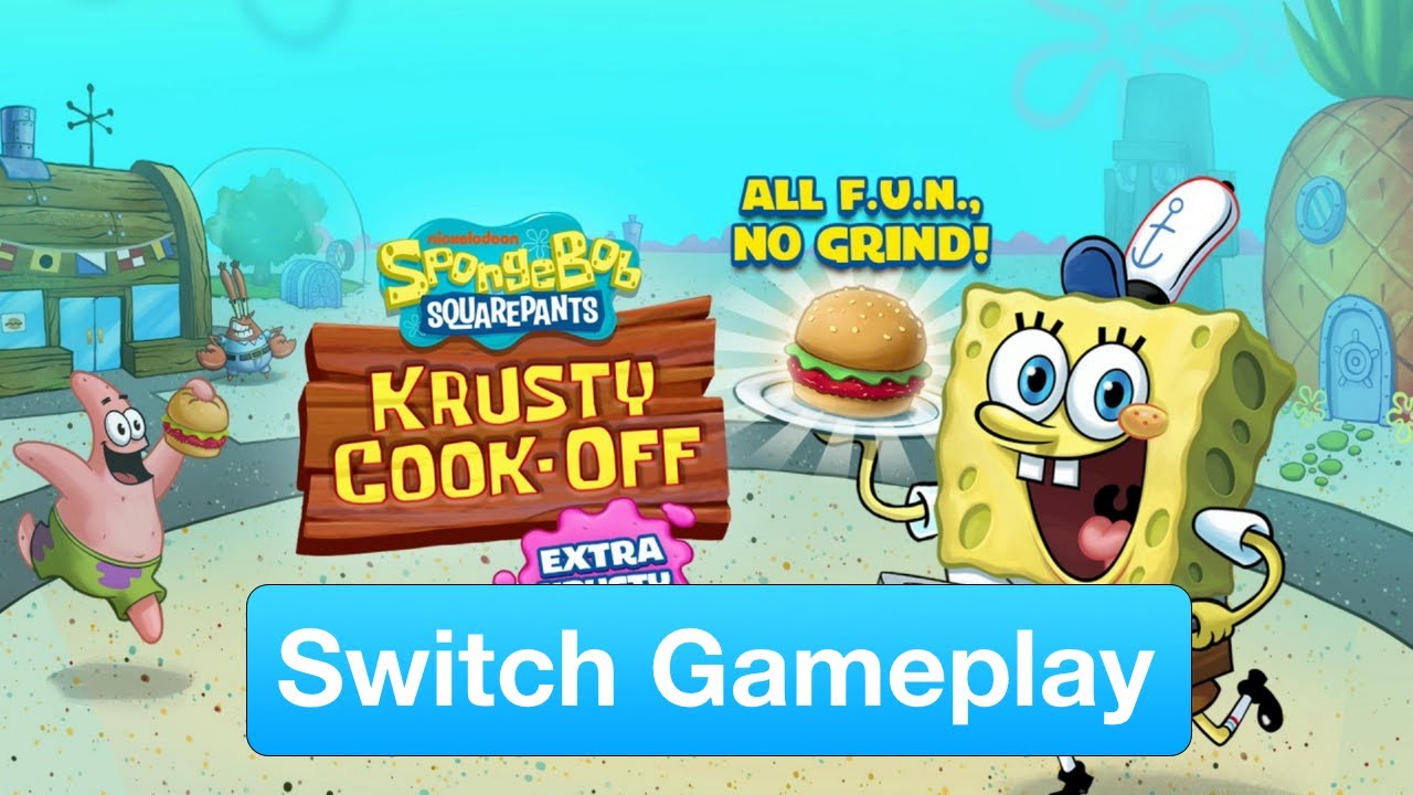 Spongebob Krusty Cook-Off Nintendo Switch Gameplay