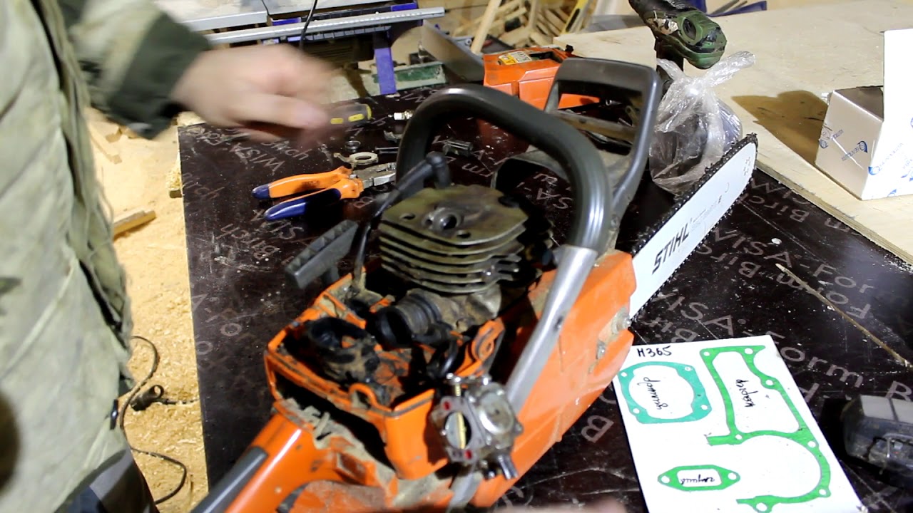 Меняем поршневую HUSQVARNA 365 из-за безалаберности
