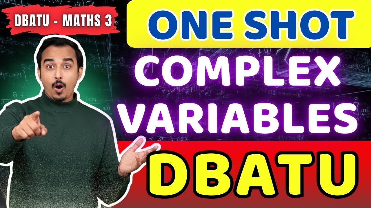 COMPLEX VARIABLES | DBATU MATHS 3 | MOST IMPORTANT QUESTIONS | ENGINEERING MATHS #dbatu #dbatumaths3