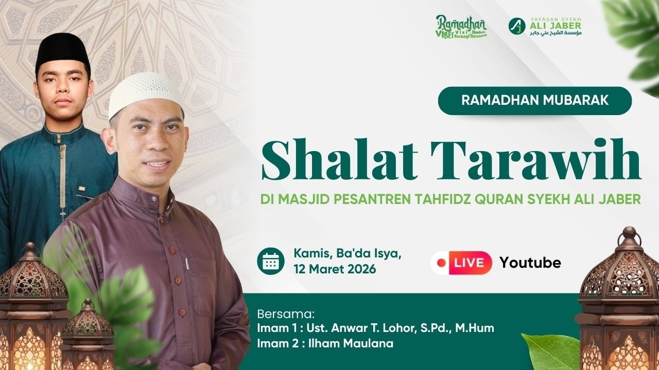🔴 LIVE SHALAT TARAWIH // RAMADHAN MUBARAK // YAYASAN SYEKH ALI JABER