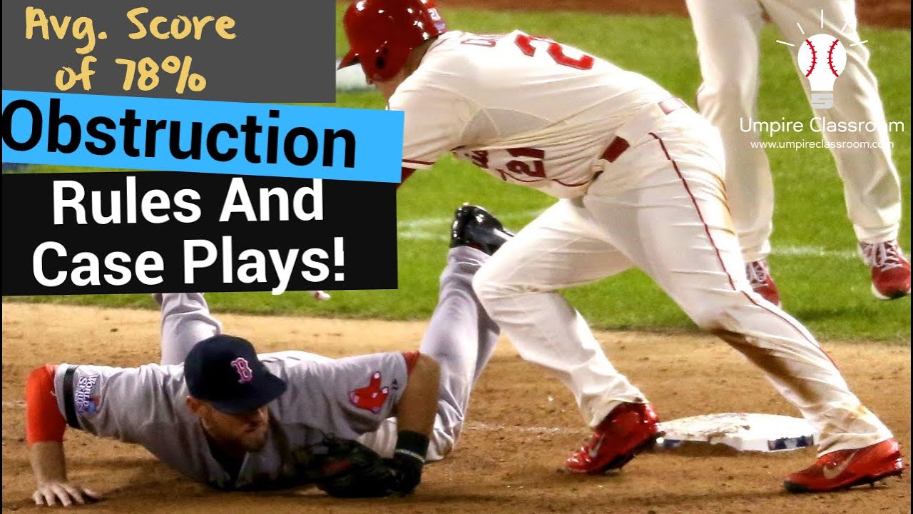 NFHS Baseball: Obstruction
