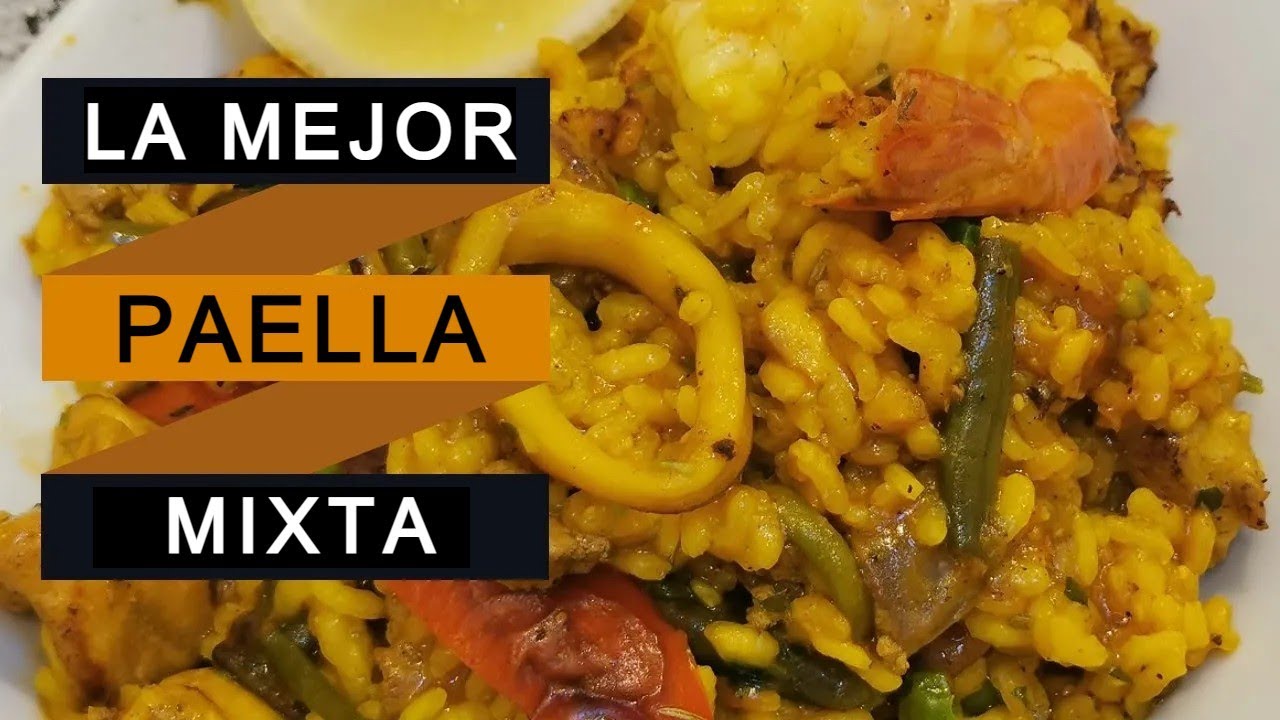PAELLA MIXTA CIEGA como cocinar, hacer y preparar
