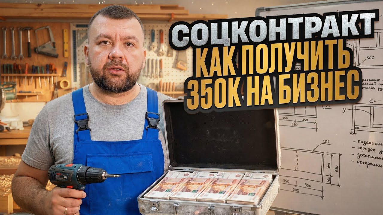 Как я получил 350 000 ₽ от государства и запустил столярку! Рабочая схема