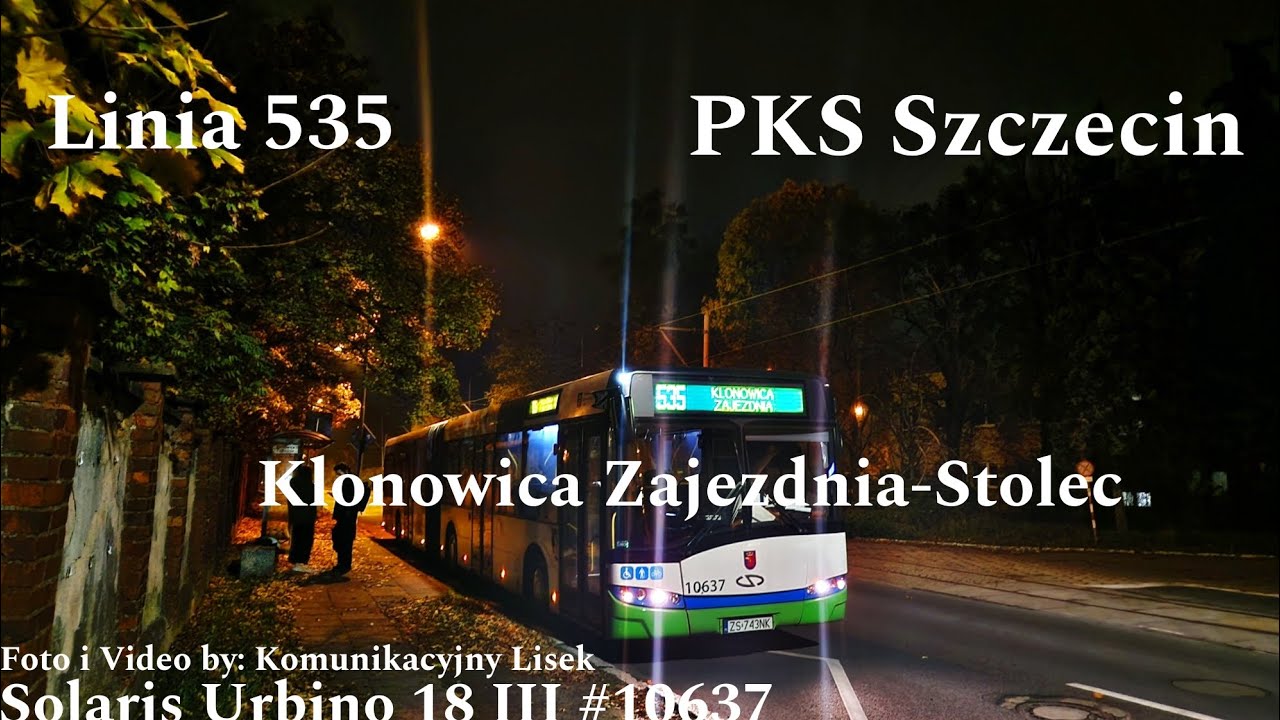 Szczecin Linia 535 Klonowica Zajezdnia-Stolec Solaris Urbino 18 III #10637