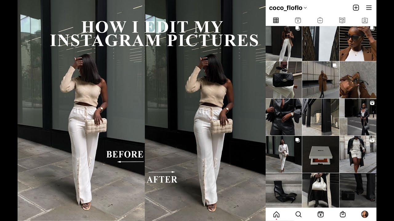 HOW I EDIT MY INSTAGRAM PICTURE | BLACK MOOD