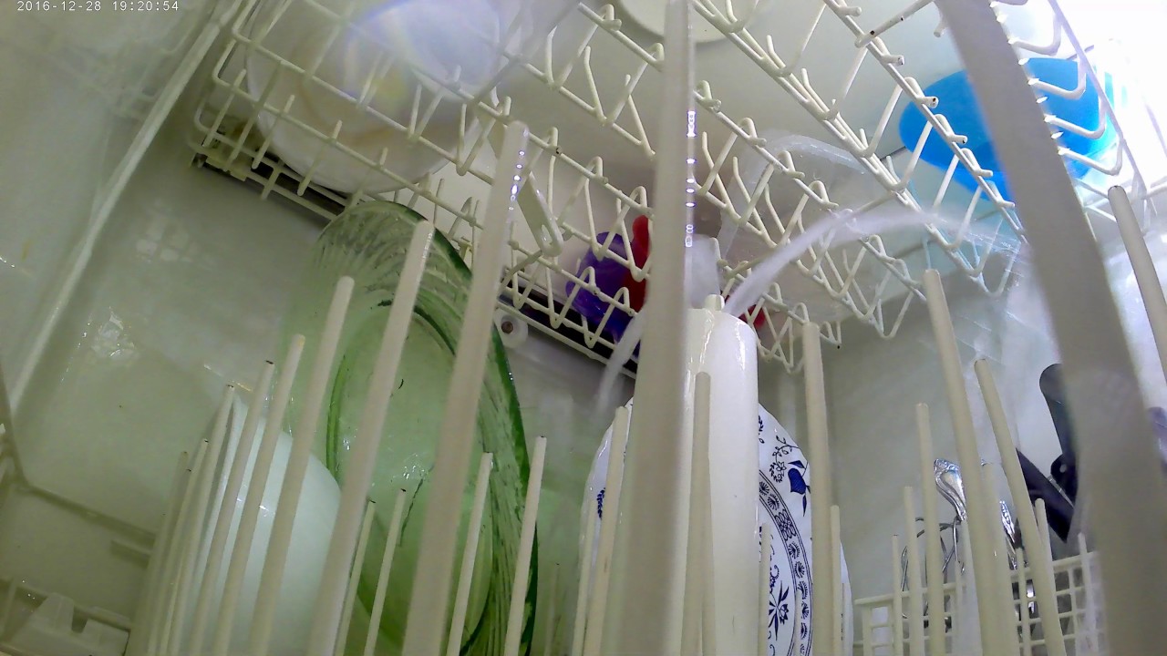 What it looks like inside a dishwasher