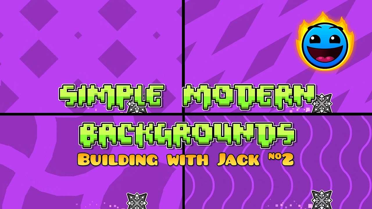 Строим с Джеком №2: Простой урок по созданию современного фона | Geometry Dash