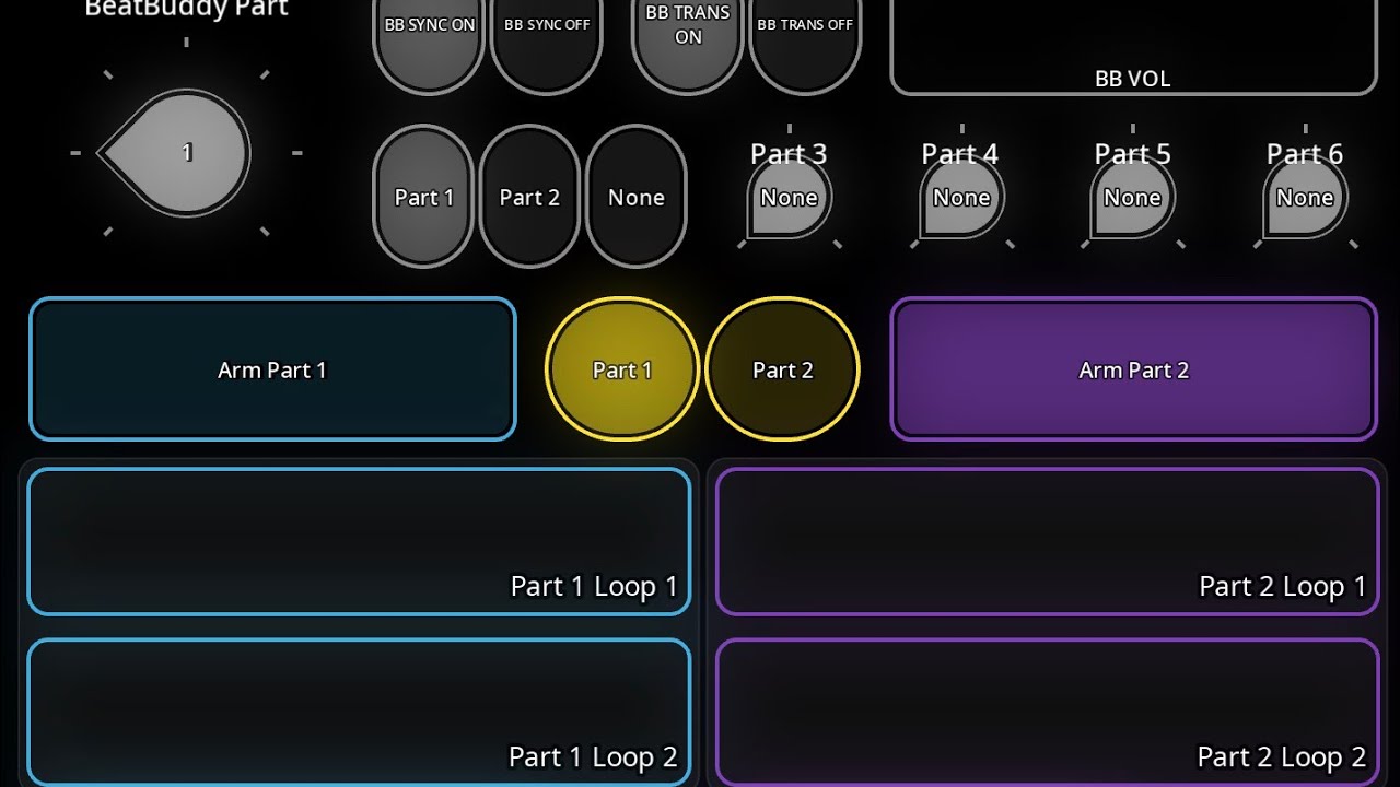 Version 2: Loopy Pro 2X2 BeatBuddy Synced Looper