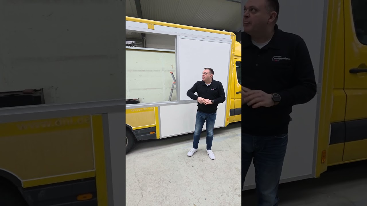 Vom DHL Postkoffer zum Food Truck &ndash; erste Umbauten im Detail