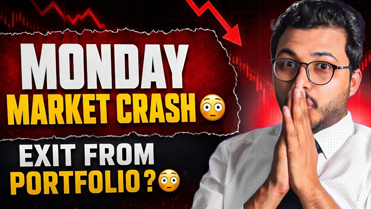 Stock market crash on Monday | Gift nifty 300 points Down | US Iran war | Trump | share market crash