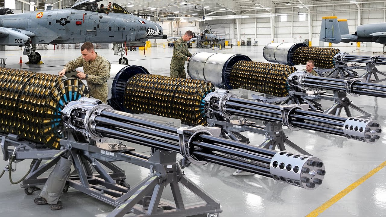 How They Rebuild the Massive A-10 Warthog’s Gatling Gun