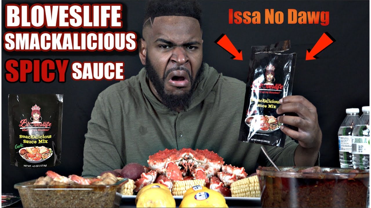 BLOVES Smackalicious & Garlic Butter Sauce Review (Alaskan King Crab (WHOLE CRAB) Seafood Boil)