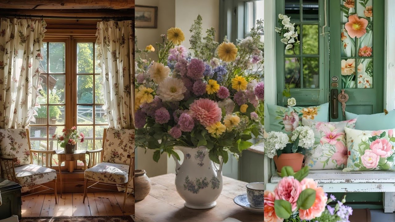 🌷🍃ROMANTIC SHABBY CHIC VINTAGE FLORAL DECOR IDEAS: Elevate Home | Soft Pastels & Feminine Aesthetic