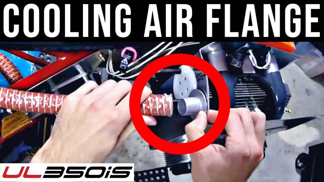 Flange for Voltage Regulator Cooling Air Hose 💨  UL350iS - Zenith 750 Cruzer Kit Plane Build