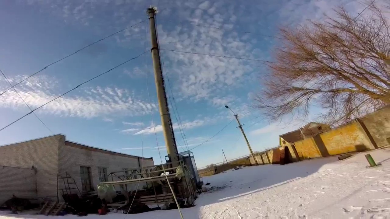 Installation  of the radio relay antenna