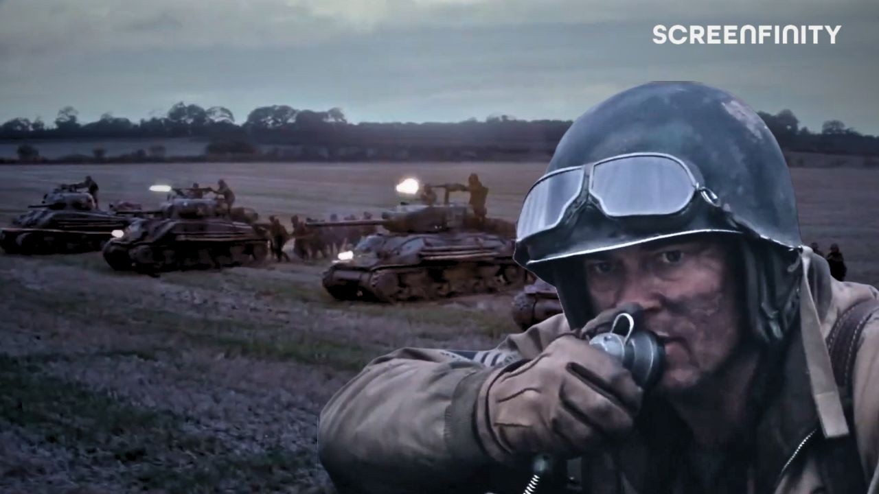Driving a Tank Through The Battlefield | Fury (2014) | Screenfinity