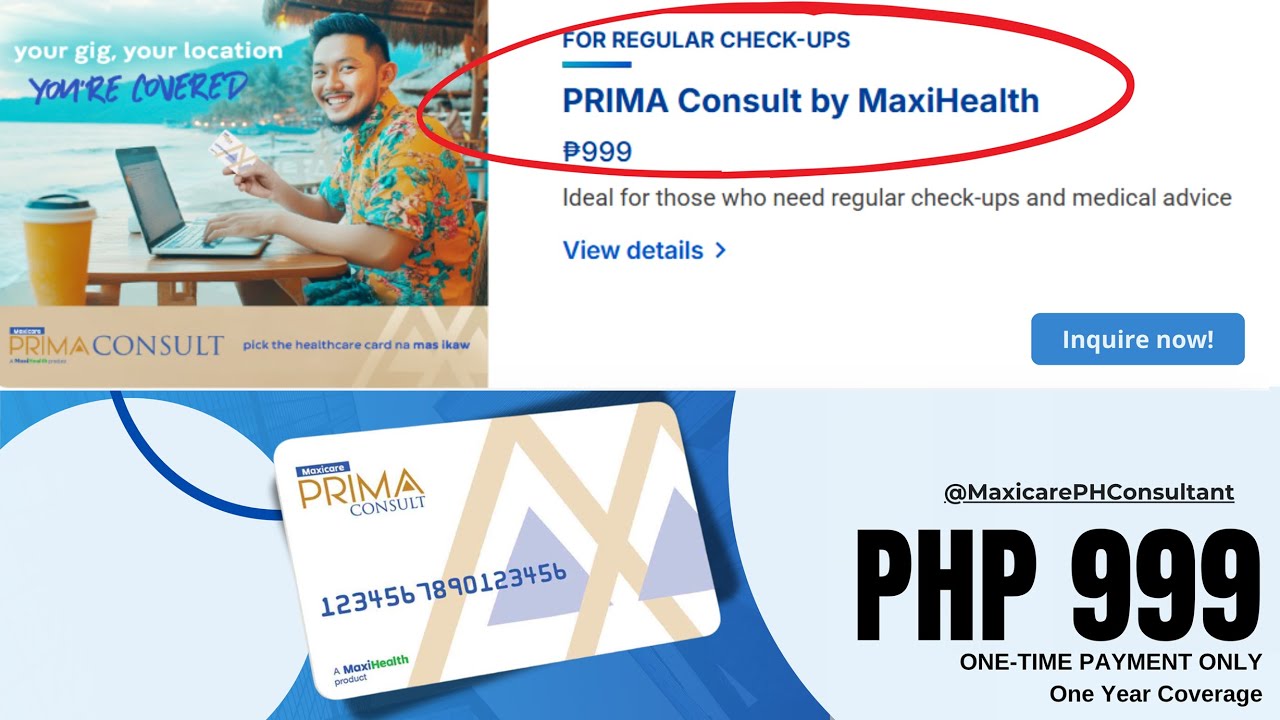𝗡𝗘𝗪 - 𝗠𝗮𝘅𝗶𝗵𝗲𝗮𝗹𝘁𝗵 𝗣𝗥𝗜𝗠𝗔 𝗖𝗼𝗻𝘀𝘂𝗹𝘁 (Prepaid Card Plan) | @WiseWayPeso