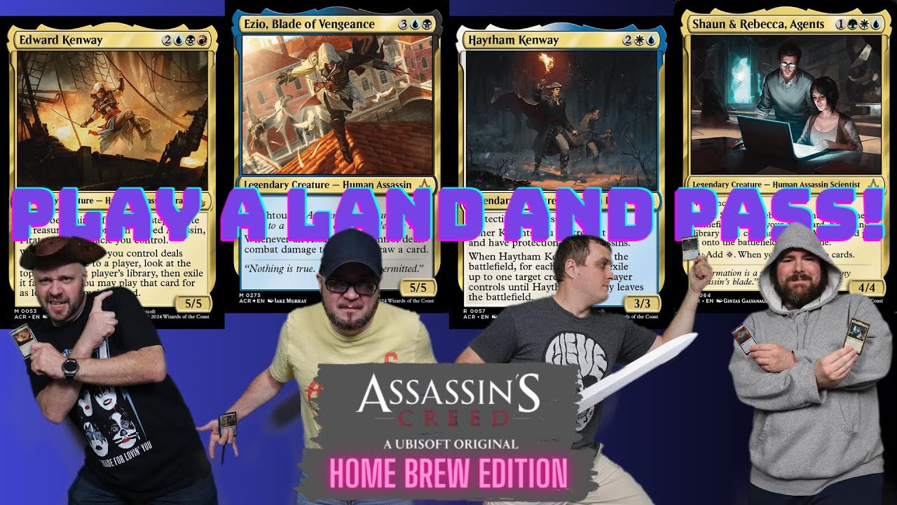 Assassin's Creed Home Brew ED. EP: 42 Edward Kenway V Ezio V Haytham Kenway V Shaun & Rebecca [EDH]