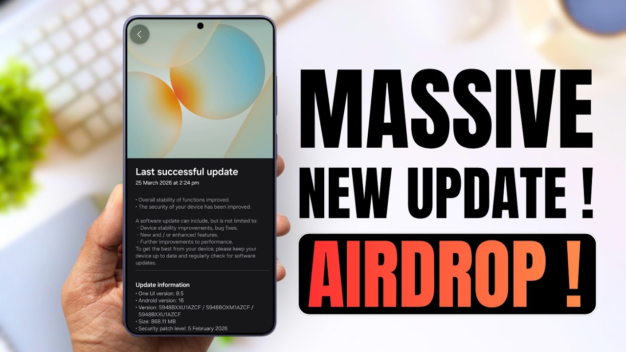 MASSIVE NEW UPDATE for Galaxy Phones ! A GAME CHANGER - Now Supports AIRDROP