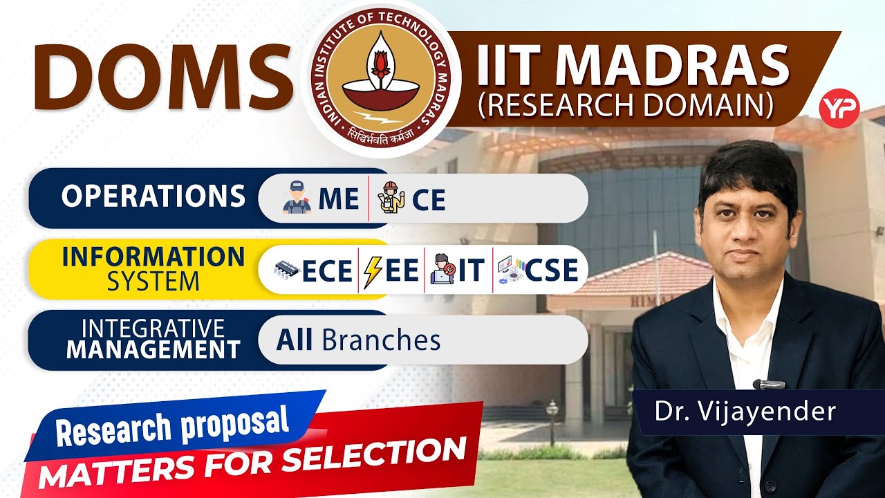 Which domain to choose while applying for IIT Madras DOMS MS program?