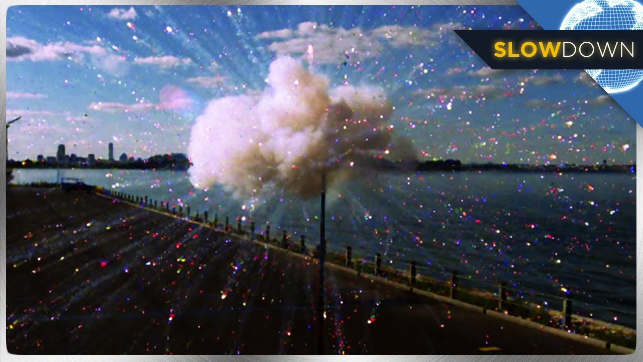 Fireworks Exploding in Slow Motion!