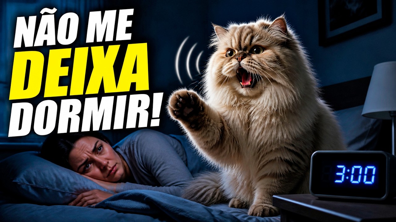 GATO INCOMODA A NOITE TODA, NÃO ME DEIXA DORMIR - COMO RESOLVER (causas e soluções)