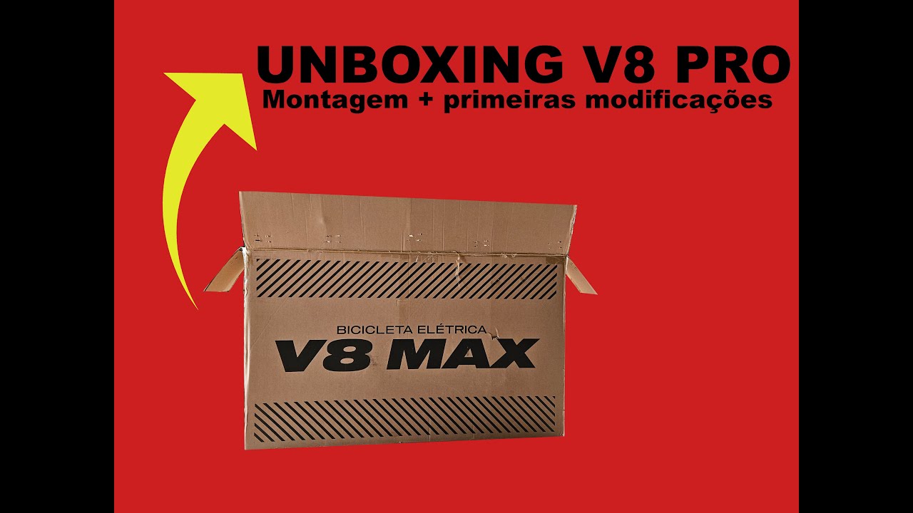 Unboxing e Montagem da Minha E Bike V8 Pro Fat Bike 🚲⚡  Surpresas na Caixa!