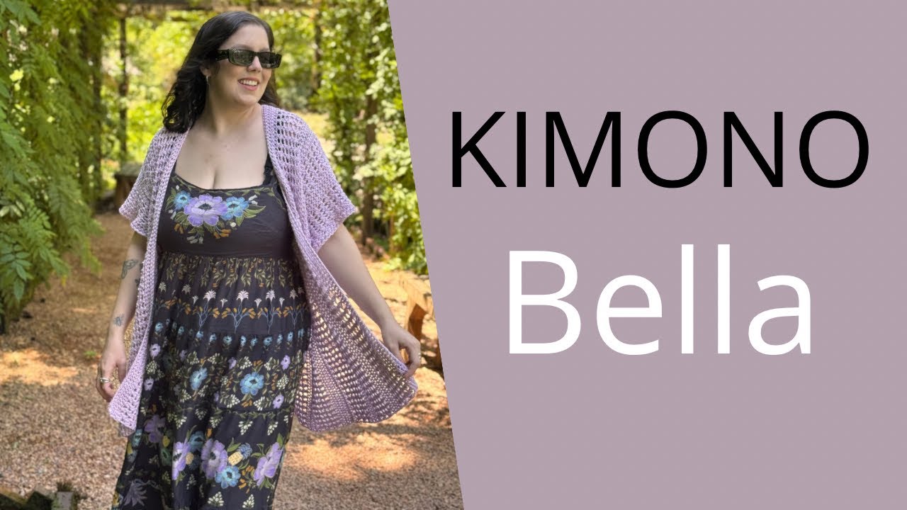 KIMONO Bella- fácil em crochê