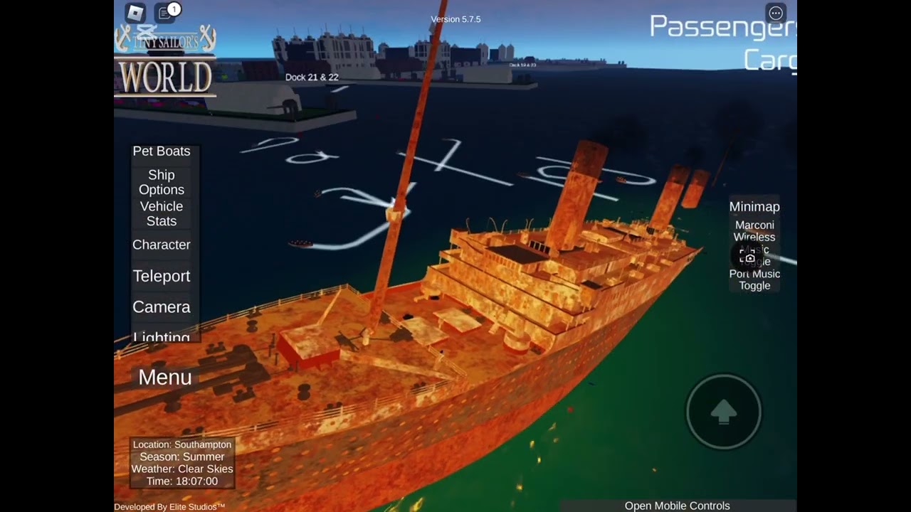 Raise the titanic in tiny sailors world