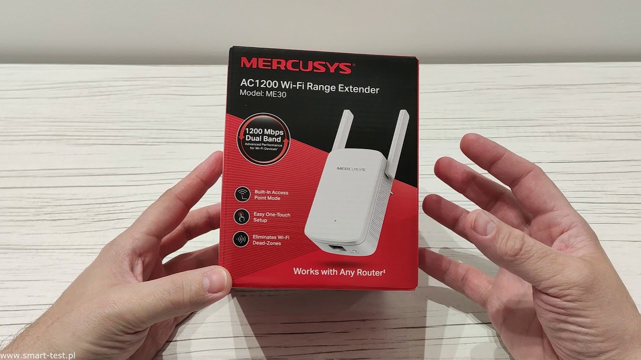 MERCUSYS ME30 - niedrogi wzmacniacz sieci bezprzewodowej AC1200 - recenzja