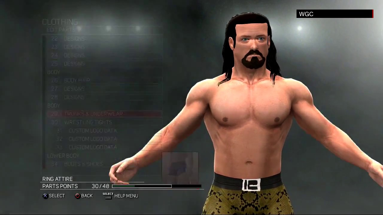 WWE 2K17:The Brian Kendrick CAW formula(Xbox 360/PS3)