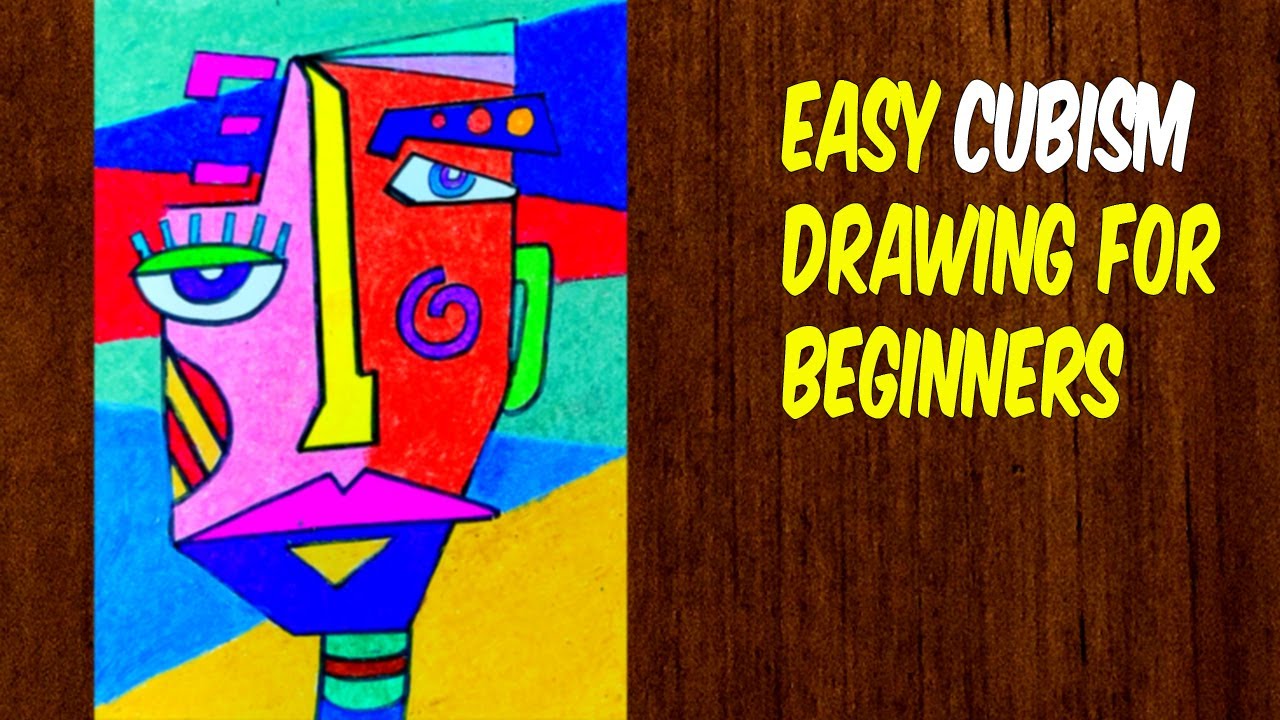 easy cubism drawing for beginners | how to draw cubism art