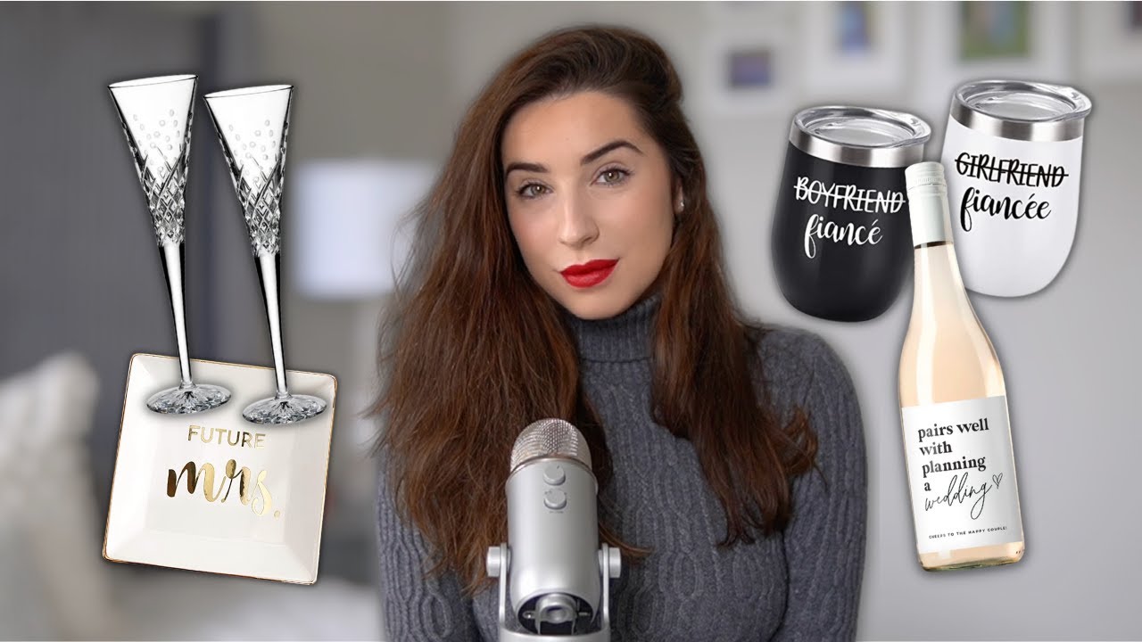 ASMR Engagement Gift Haul 🥂 💍