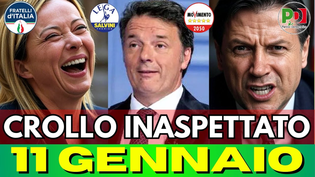 TERREMOTO NEI SONDAGGI: UN PARTITO STORICO PERDE IL 7%