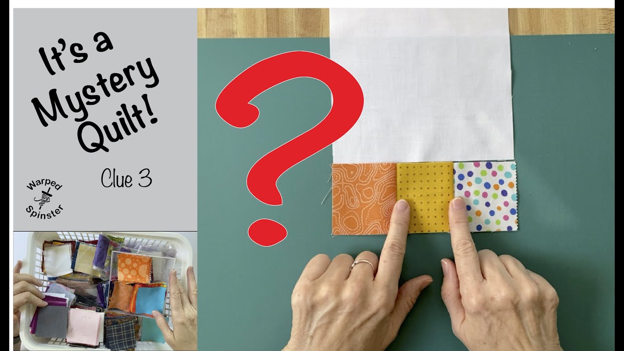 Mystery Clue 3:  More cutting, and let's start sewing pieces together!