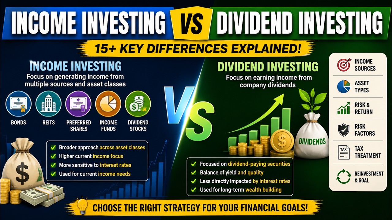 Difference Between Income Investing and Dividend Investing