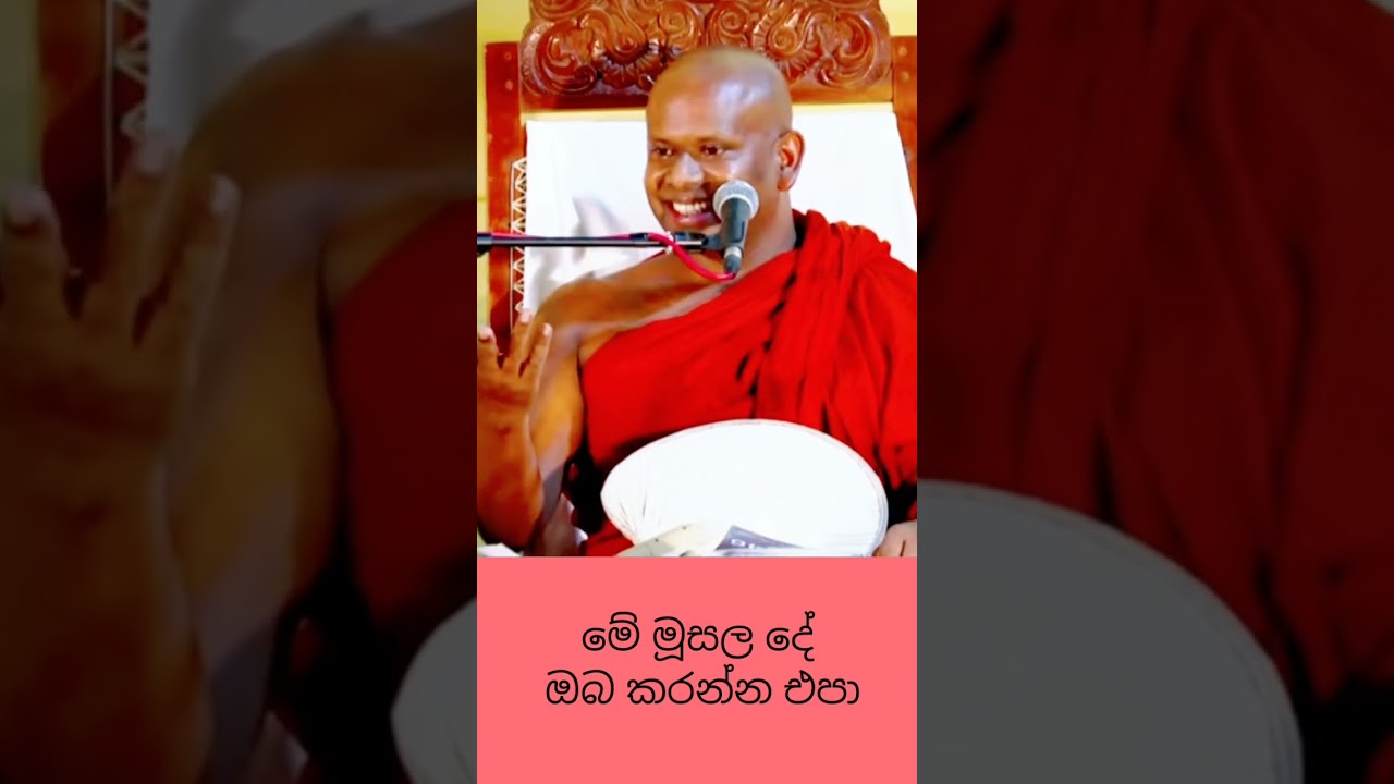 ජීවිතය මූසල කරන මේ දේ කරන්න එපා🥺✨#welimada_saddhaseela_thero #bana #banakatha #dharmadeshana