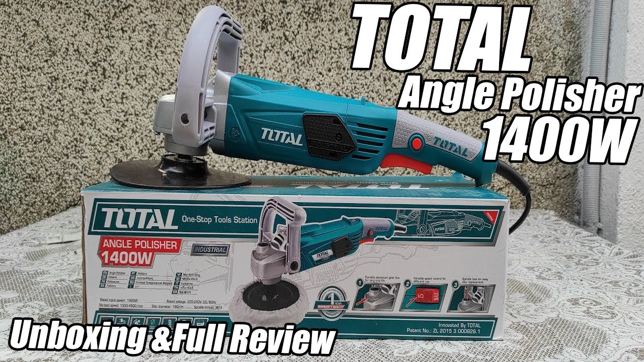 TOTAL INGCO Angle Polisher 1400W / Unboxing and Full Review (TP1141806)