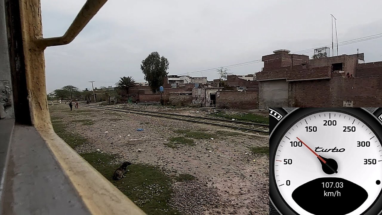 106kph Train Journey || Shahdara to Kala Shah Kaku on 219up Gujranwala Express || Pakistan Railways