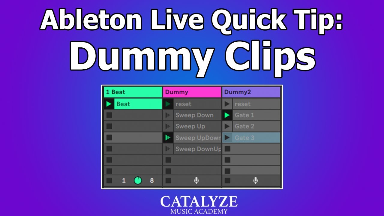Ableton Live Quick Tip: Dummy Clips