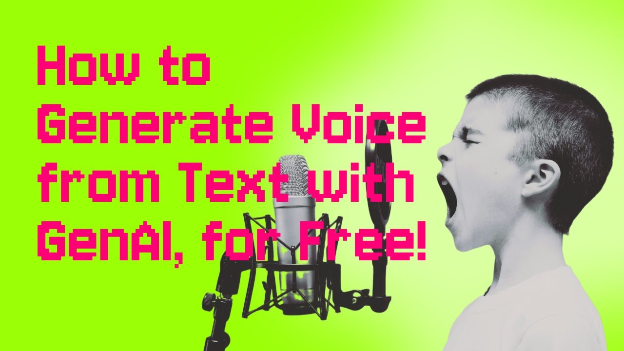 How to Generate Voice from Text with GenAI, for Free! | How to AI #5